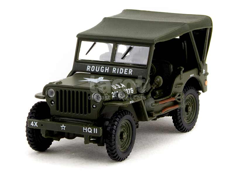 Jeep Willys MB Militaire 1:43 Atlas - Miniature Neuve Avec Traces De Stockage
