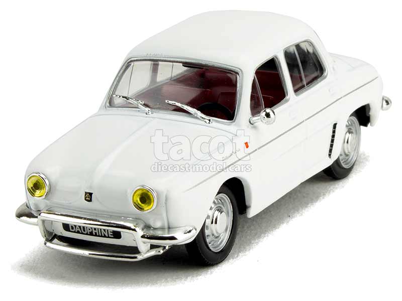 Modèle Réduit Renault Dauphine Blanche 1/43 Par Solido – Année 1961, Zamak – Occasion