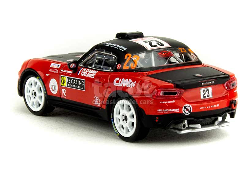 Fiat Abarth 124 RGT N°56 - Rallye Monte-Carlo 2018 - Ixo 1/43, Miniature De Collection Neuve !