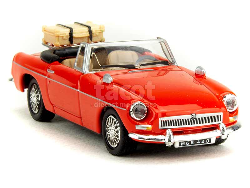 Miniature Corgi 1/18 MG MGB Cabriolet Rouge – Voiture De Collection Rare