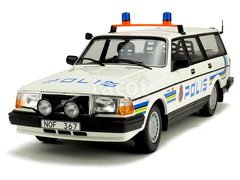 90801 Volvo 240 GL Break Polis Sweden 1986