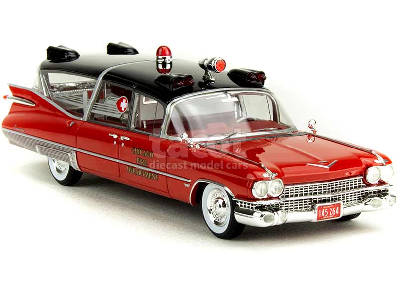 90840 Cadillac S&S Superior Ambulance Pompiers 1959