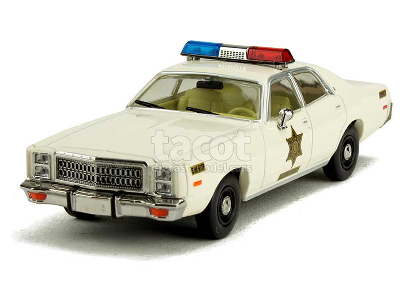 Miniature Plymouth Fury 1977 – NYPD, Police, Greenlight 1/24, Neuve