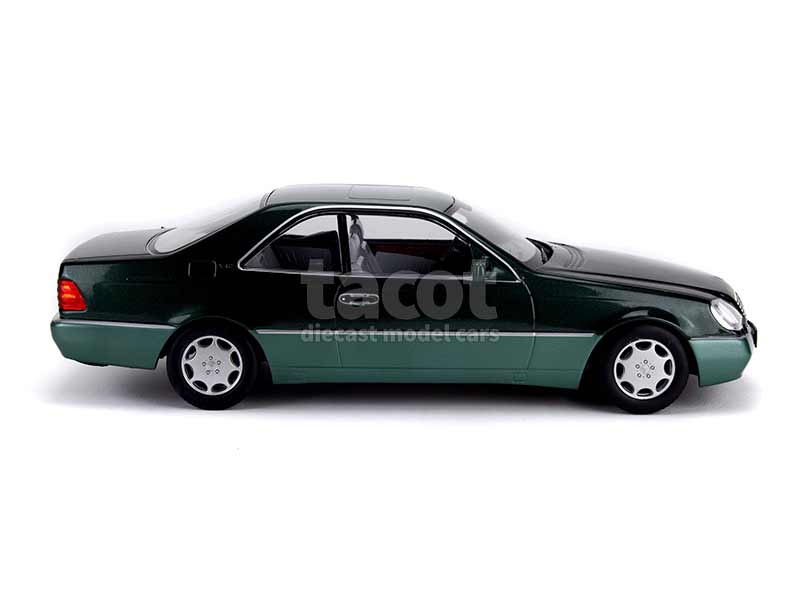Miniature MERCEDES 600 SEC 1992 Rouge métallique MAXICHAMPS MXC940032601 | Collect World