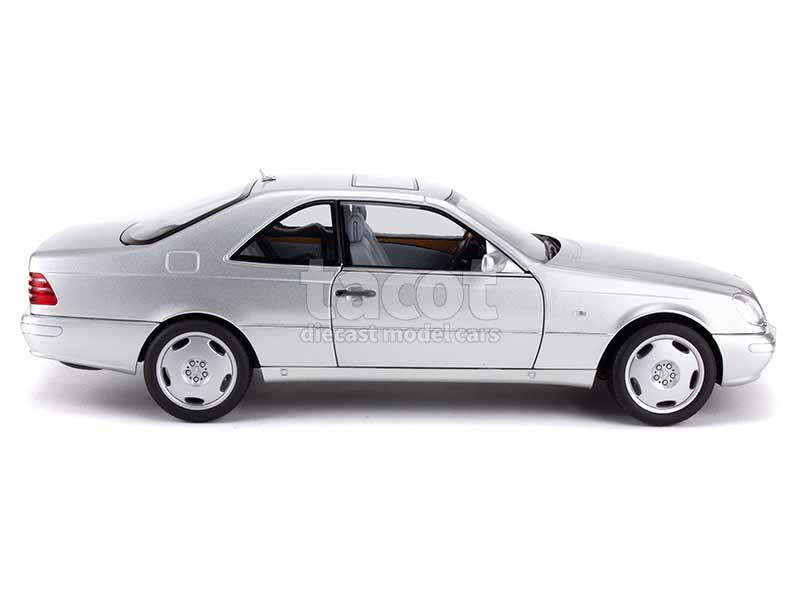 Miniature Norev 1/18 Mercedes-Benz CL600 Coupé 1997 - Bleu Métallisé - Neuf Sous Boîte