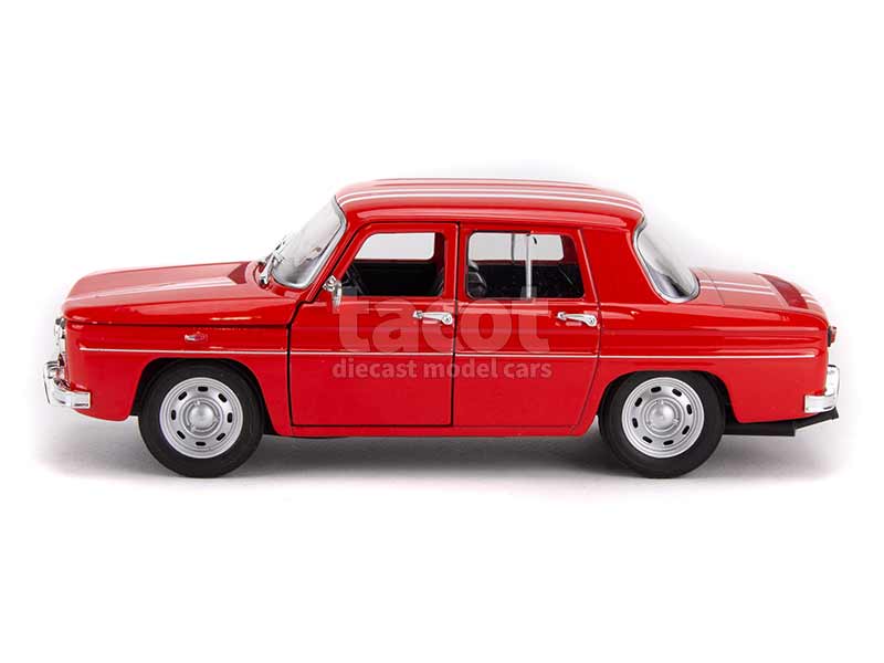 Voiture Miniature Renault R8 Années 60 - Échelle 1:60 - Welly Diecast - Bleu - Réf. 52450W