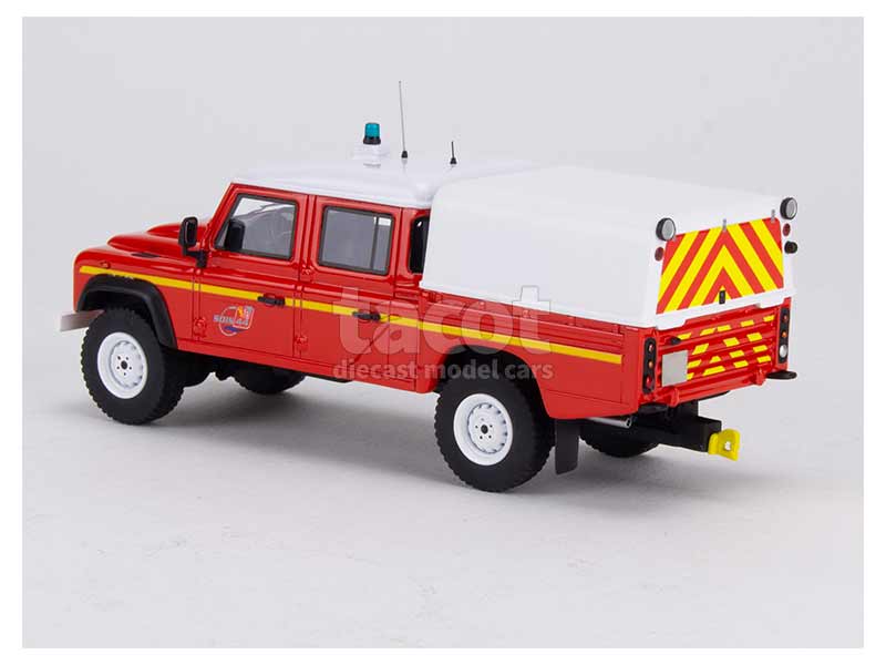La Land Rover Defender pompiers Chamrousse en miniature de Solido au 1/43e