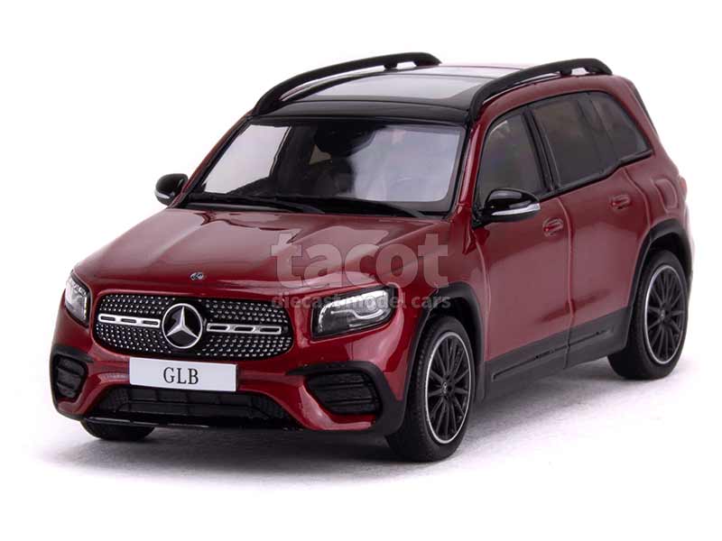 GmbH Mercedes-B GLB X247 Rot Ab 2019 1/43 Spark Modell Auto mit individiuellem Wunschkennzeichen