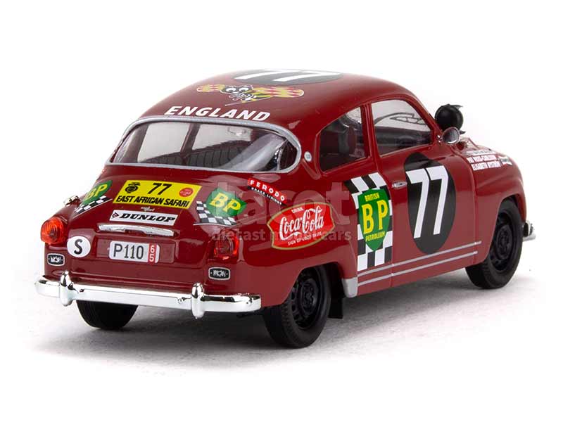 TROFEU TR1509 Scale 1/43 | SAAB 96 N 5 2nd RALLY SAFARI EAST AFRICAN 1962 P.MOSS - A.RILEY LIGHT