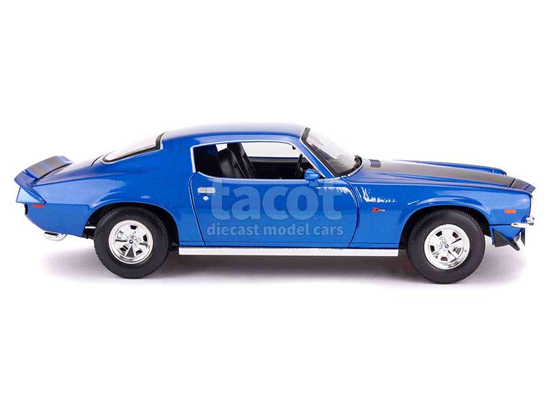 Chevrolet Camaro SS 1968 – Mini Voiture Métal Bleue Maisto 1:24, Collection état Excellent