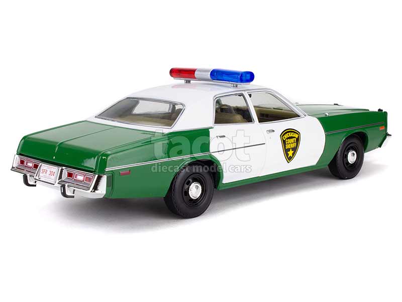 Modèle Réduit 1/24 Plymouth Fury 1975 Sheriff - Greenlight, édition Limitée, Multicolore