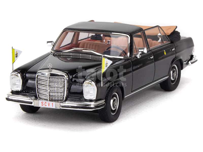 Miniature Norev 1/43 - Mercedes 300D Landaulet - Cité Du Vatican - 1960 - Noire