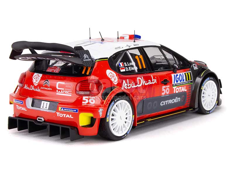 Modèle Réduit Altaya 1:43 Citroën C3 WRC Tour De Corse 2018 - Pilote Loeb - Très Bon état