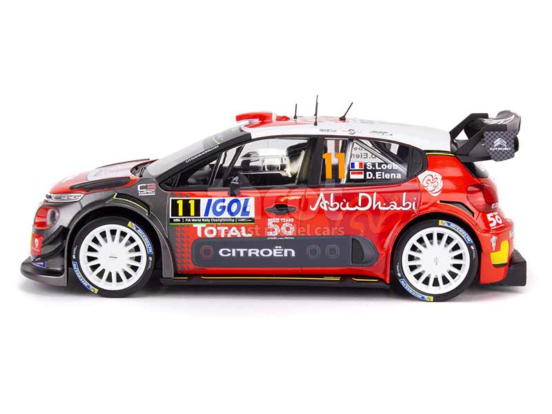 Modèle Réduit 1:43 Altaya - Citroën C3 WRC Tour De Corse 2018 (Loeb) | Occasion Très Bon État