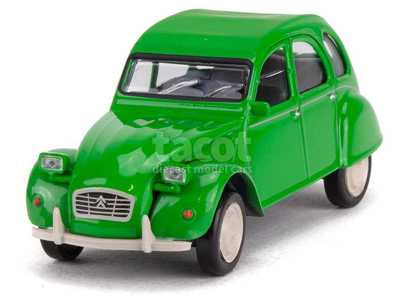 Modèle de voiture à l'échelle 1:18, compatible avec Citroen 2CV 1957,  modèle de voiture en alliage de simulation, porte complète, cadeau