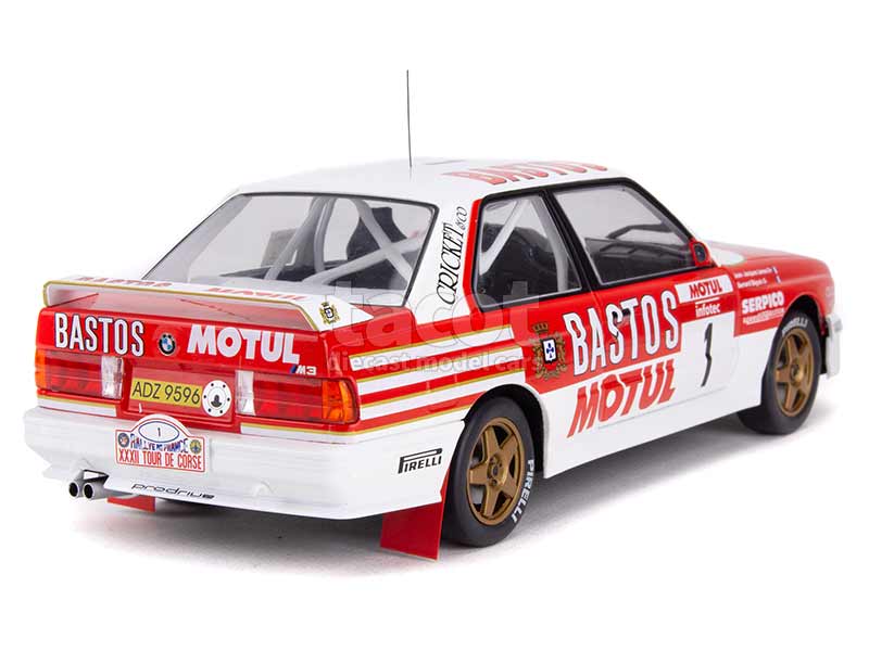 BMW M3 E30 BASTOS No.1 B. BEGUIN / J. LENNE RALLY TOUR DE CORSE 1988