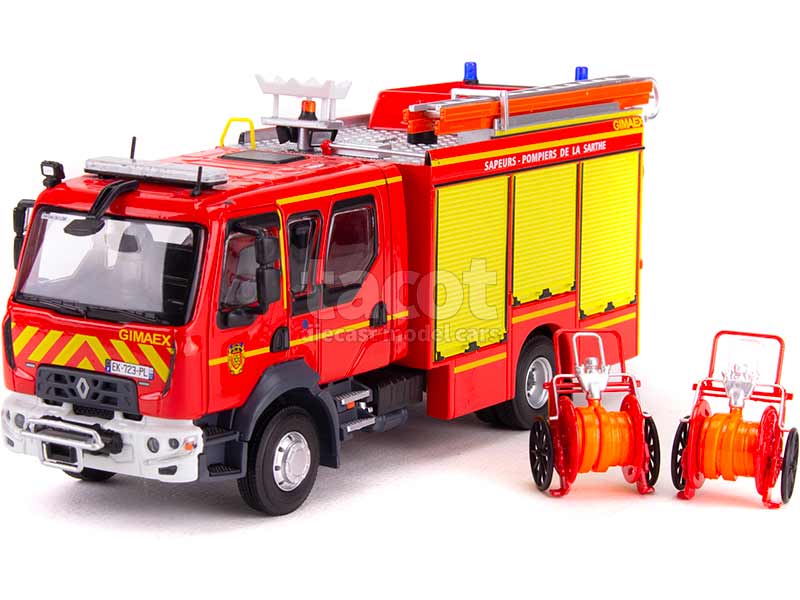 Renault - D15 FPT Rosenbauer Pompier - Eligor - 1/43 - Autos Miniatures  Tacot