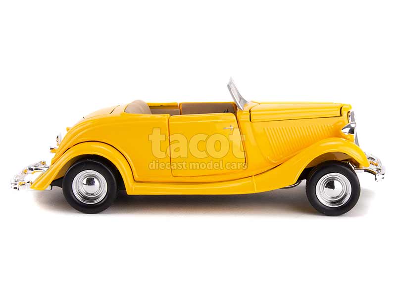 Ford Roadster 1934 Crown Premiums 1:24 Diecast - Serie Trustworthy Hardware Hot Rods