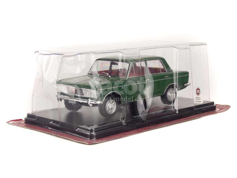 OPO 10 Voiture Miniature 1/24 Fiat 125 Special 1968 - Modèle Métal Collection Vintage Européenne Avec Socle Et Boîte Vitrine