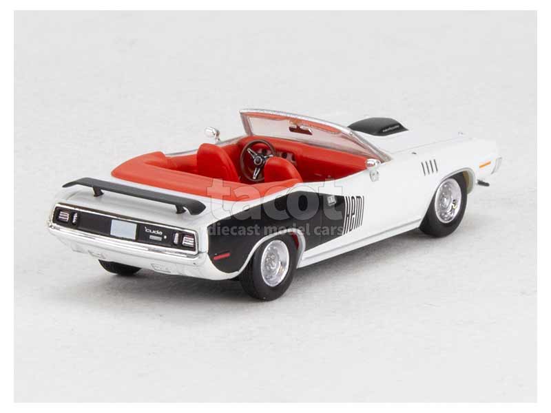 Edicola Plymouth Hemi Cuda Coupe 1971 - Con Vetrina - With Showcase 1 43 Zelena Cerna Edicola Plymouth Hemi Cuda Coupe 1971 - Con Vetrina - With Showcase 1 43 Zelena Cerna