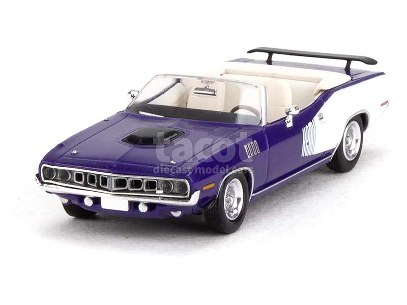 Modellino GLM 1:43 Plymouth Hemi Cuda Cabrio Open Top Viola Metallizzato 1971 - Edizione Limitata