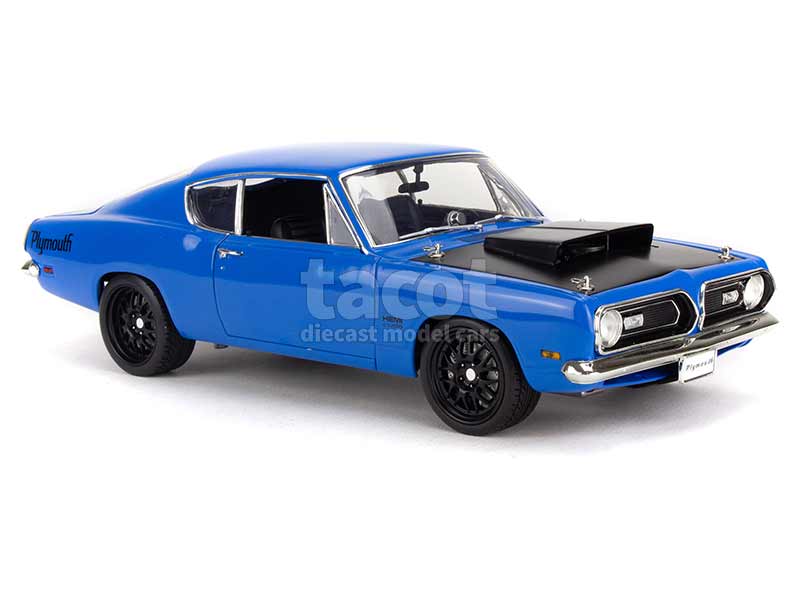 ACME 1:18 Plymouth Barracuda 1969 HEMI — Street Fighter, Edizione Blu