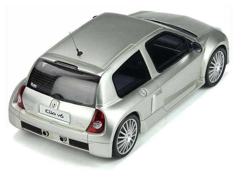Renault Sport Clio V6 Norev 1/18 – Miniature Argentée Street Tuning, Super Rare