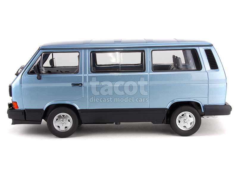 Modèle Réduit VW Multivan 1990 - Norev 1/18 Démontable - Bleu - Série Corgi Classics