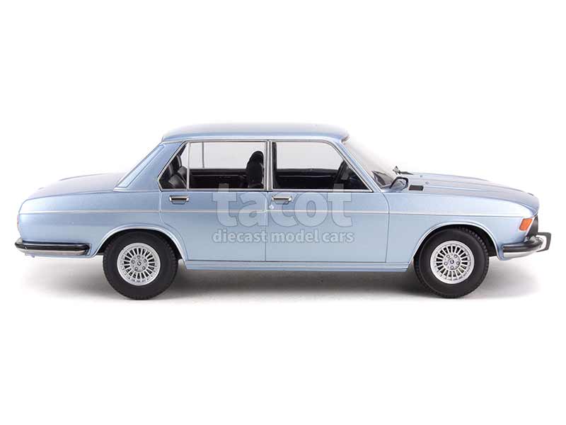 KK SCALE MODELS BMW 3.0S E3 2e Série 1971 Bleu Métallisé - 1/18 Miniature Neuve