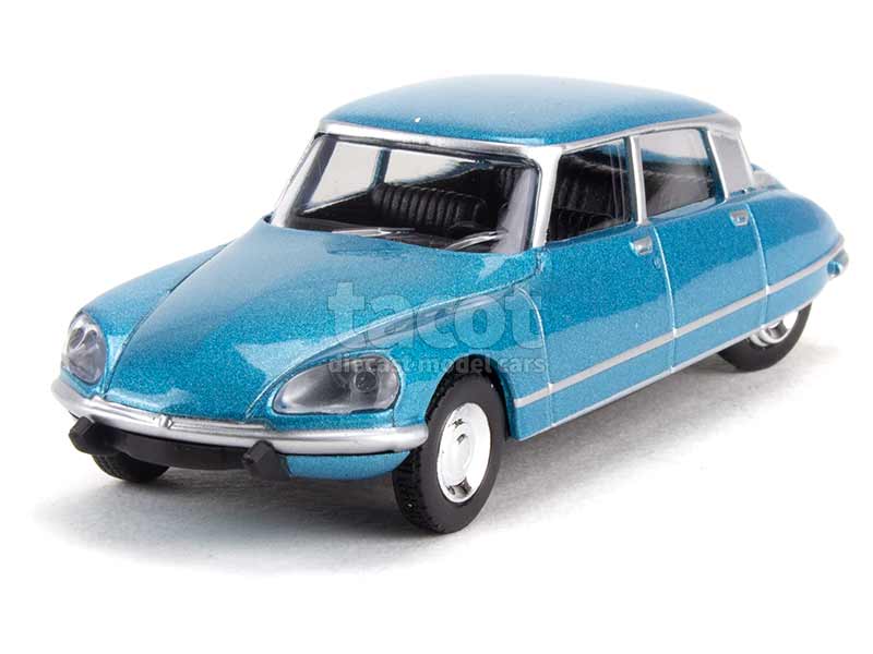 Welly Modellino Auto Citroen DS23 Berlina Blu 1972-1975 - Scala 1/34 Die-Cast Con Porte Apribili - 3