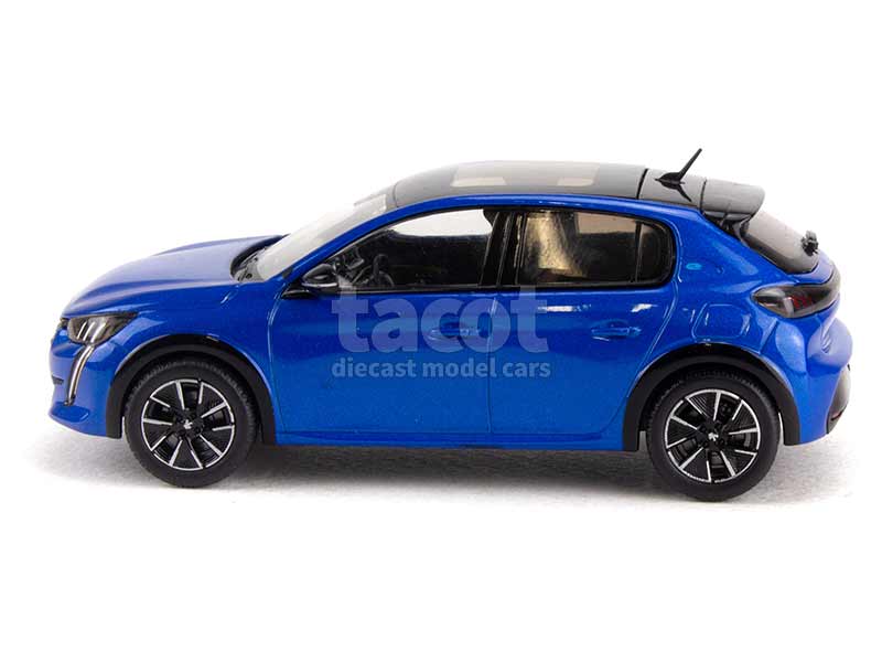 Taxi Renault Modèle Réduit Peugeot 208 GT 2024 Bleu - Échelle 1:43