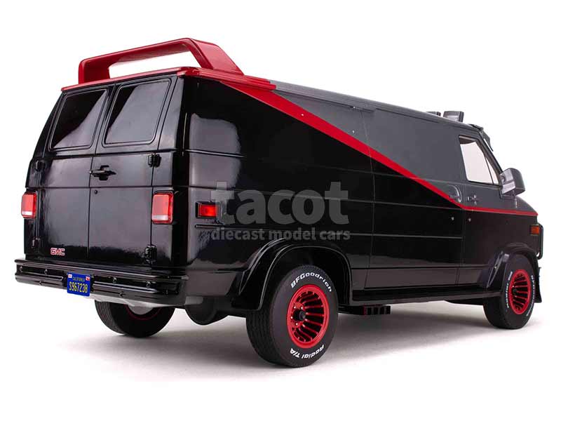 GMC - Vandura Van Agence Tous Risques 1983 - Greenlight - 1/12 - Autos  Miniatures Tacot