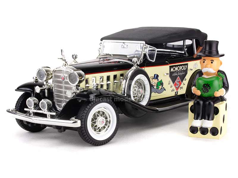 Solido - Miniature - Voiture Monopoly avec figurine noire et blanche