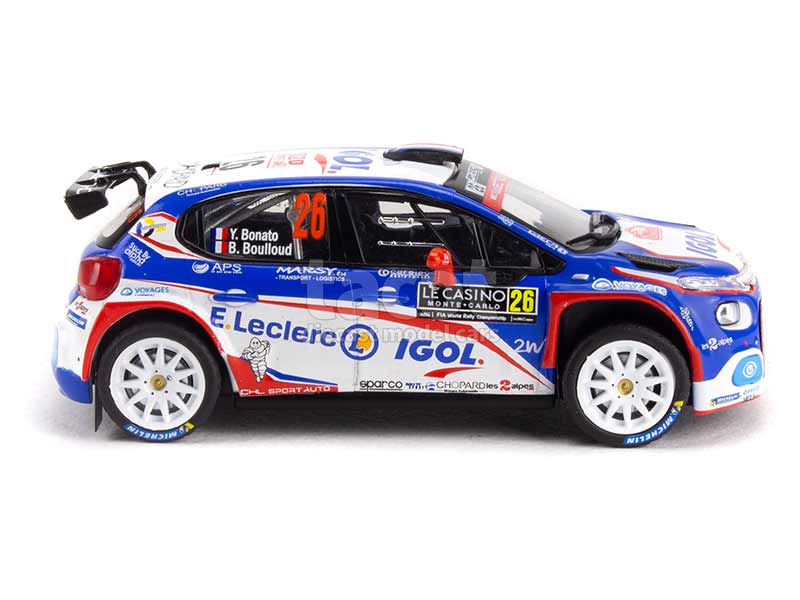 Miniature IXO 1/43 - Citroën C3 R5 Rallye Monte Carlo 2022 - Lefebvre