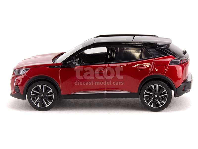 Maquette Norev 1/60 Peugeot 2008 Mk1 Rouge - 3 Inches - Moulée Sous Pression - Neuf