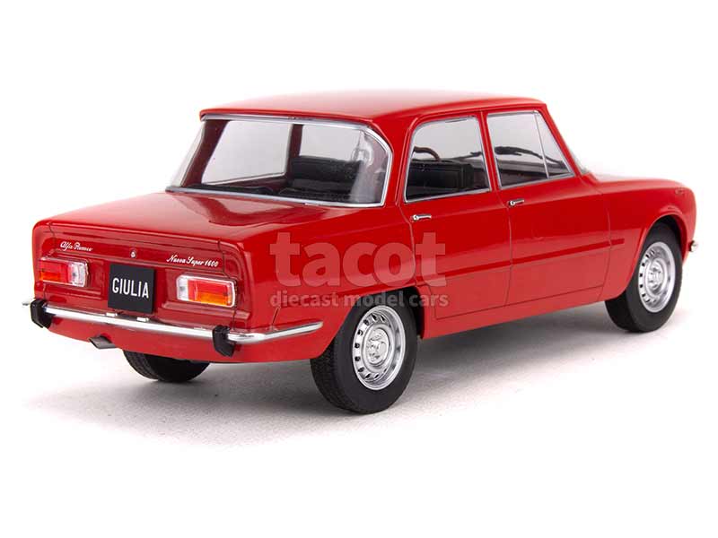 Superbe Maquette Alfa Romeo Giulia Nuova Super Rouge 1974 - Échelle 1/18 Par MCG - Neuf Sous Blister