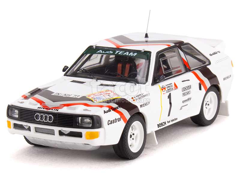 Trofeu 1:43 Trofeu Audi Quattro Sport #1 Winner Rally Stadte 1984 Rohrl TRRDE28 Miniatu 