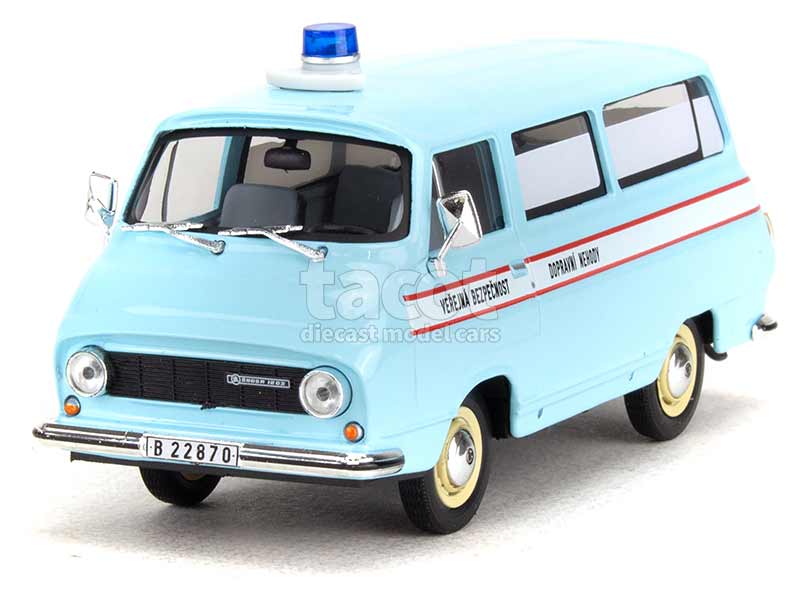 Miniature Abrex 1/43 Skoda 1203 Minibus Pompiers, état Neuf Avec Boîte