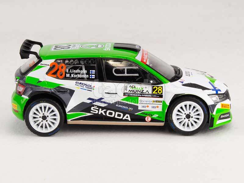 SKODA FABIA RALLY2 N°23 DU RALLYE MONTE CARLO DE 2023 1/43ème