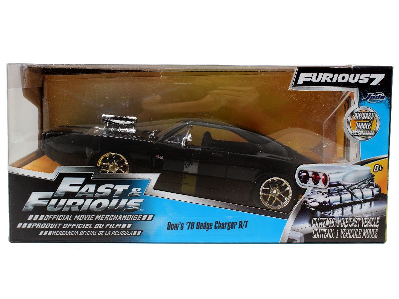 Dodge Charger Rt 1970 Fast And Furious Ff Noire Cadeau Abonnement 1/24