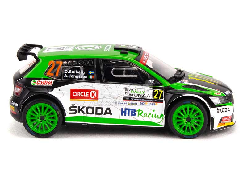Skoda Fabia R5 Evo – ACI Rally Monza 2020 – IXO 1/43 – Miniature Métal Montée
