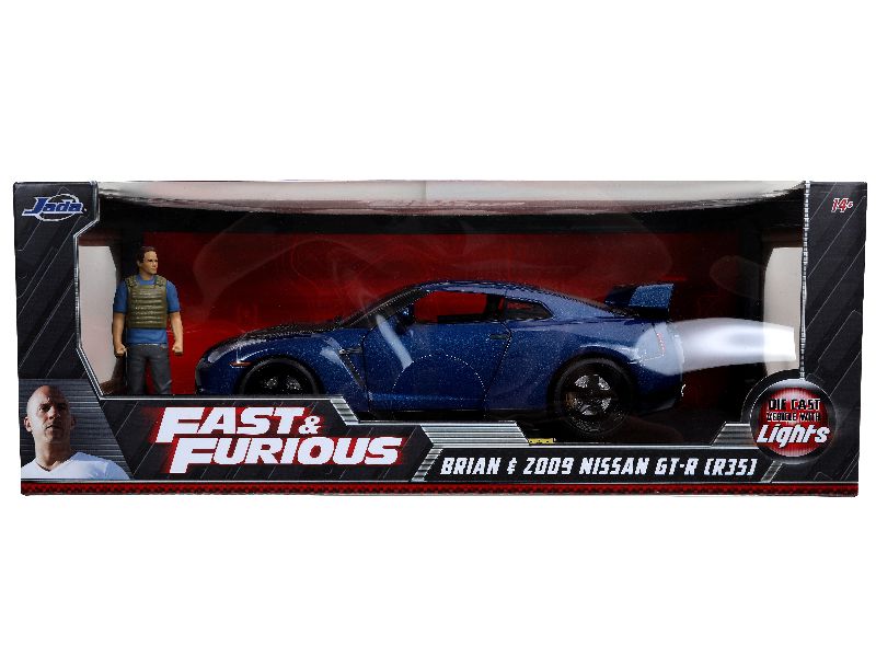 The Fast and Furious Hollywood Rides - Réplique 1/18 Nissan Skyline GT-R  R35 2009 avec figurine - Figurines - LDLC