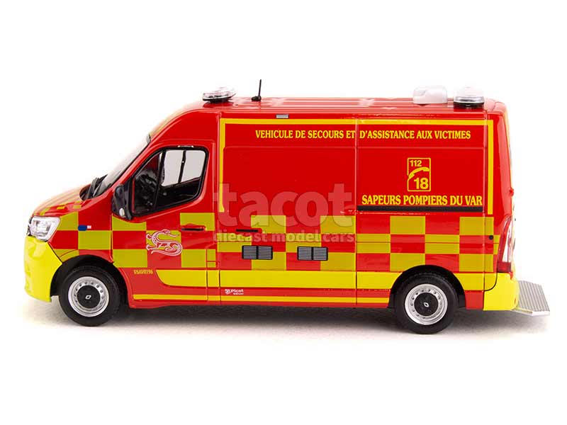 RENAULT Master 2019 VEC BSPP Pompier de Paris - 1/43