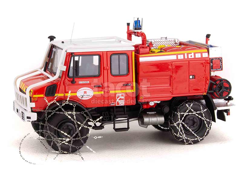 96835 Mercedes Unimog 1550L Double Cabine CCF Pompiers