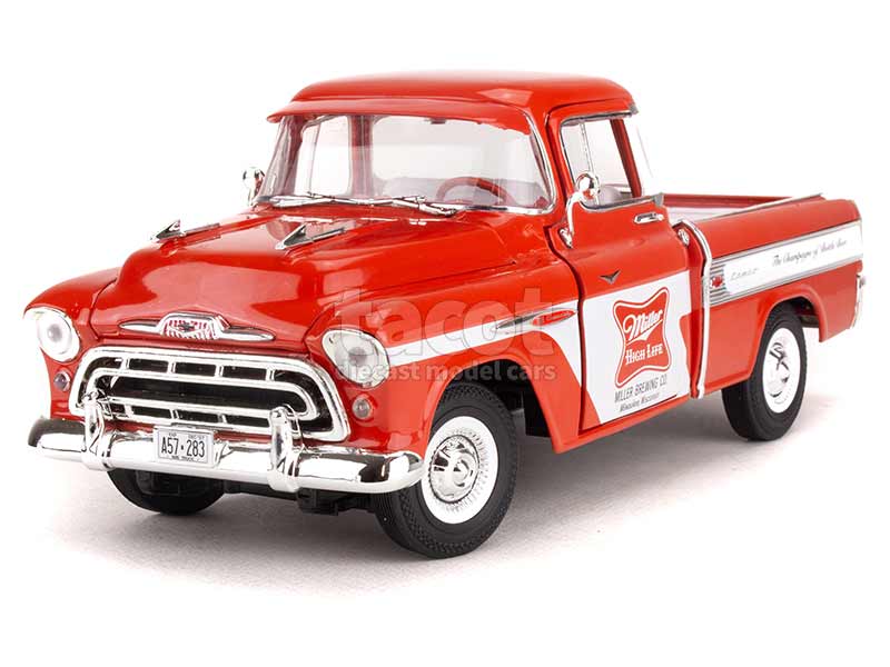 Auto World 1:18 1957 Chevrolet Cameo Pick-Up – Pubblicità Pepsi Cola Blu/Bianco/Rosso