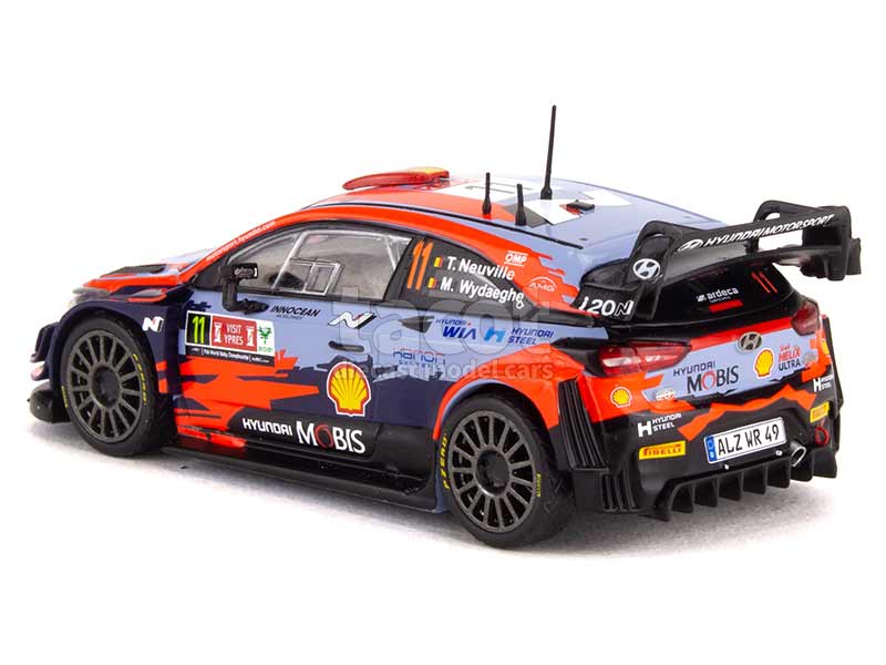 Modèle Réduit Hyundai I20 R5 N°5 Neuville - Rallye WRC Ypres 2018 échelle 1:43
