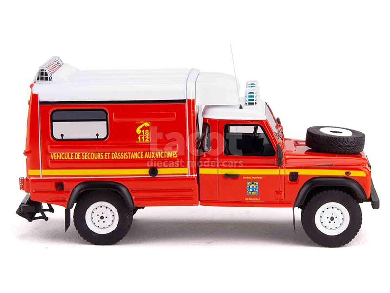 IXO/HACHETTE LAND ROVER Defender Grimp Pompiers Sdis 42 Au 1/43 Boite