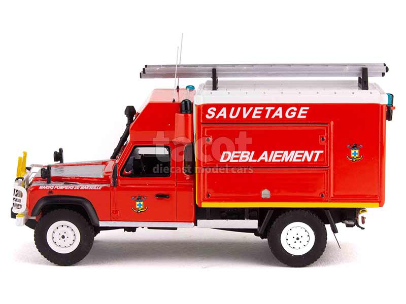 Modèle Réduit Land Rover Pick-Up Camion De Pompiers - Marque D.M. Models - Kit Monté - Occasion