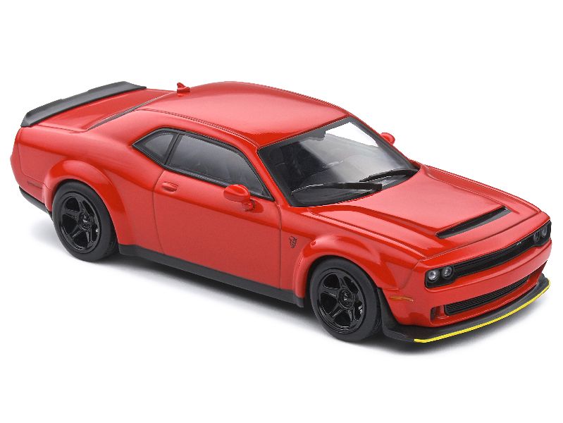 Dodge Demon 2018 Rouge Voiture Miniature Solido Dodge Challenger Demon 1/43 - Rouge Et Noir 2018 Voiture Miniature Collection Métal