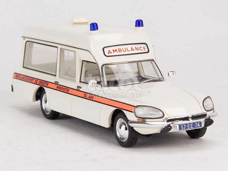 Matrix Scale Models – Ambulance Citroën DS21 Visser 1974, Résine 1/43 Neuve